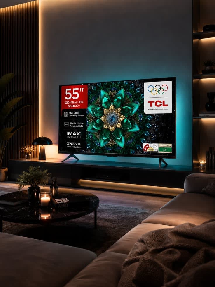 TCL QM8 QD-Mini LED 4K TV Back